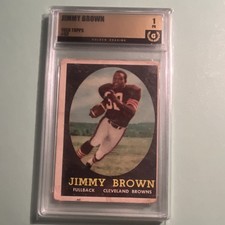 Topps 1958 Topps Jim Brown #62 Rookie Card Cleveland Browns Football picture