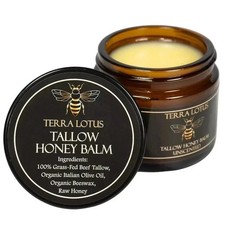 NEW Terra Lotus ORGANIC Beef Tallow Balm Raw Honey Citrus Moisturizing Cream picture