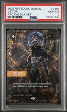 2025 RIFTBOUND: LEAGUE OF LEGENDS OGN-ORIGINS #246B VIKTOR - LEADER PSA 10 picture