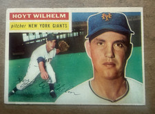 1956 Topps Hoyt Wilhelm #307 EX COND Baseball Card NY Giants picture