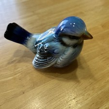 Vintage Goebel West Germany CV 73 Blue Bird Figurine Porcelain 4.25” picture