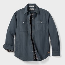 Duluth Men's Fire Hose Flannel-Lined Standard Fit Limber Jac, Smoky Blue NEW picture
