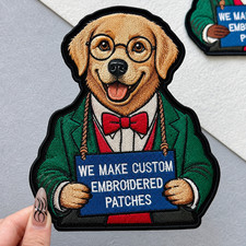 Custom Embroidered Logo Patch, Personalized Logo Patches, Logo Iron On Patch picture