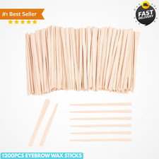 1200Pcs Eyebrow Wax Sticks Wood Waxing Sticks Wax Spatula Applicator for Body... picture