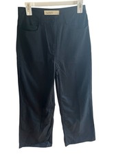 Imperfects NWT Pant in Twill Flare Wide Leg High Waist Jet Black Organic Casual picture