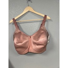 Elila 1903 Dusty Rose Jacquard Soft Cup Wireless Bra Floral Lace Trim 36I NWT picture