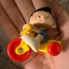 McDonald's Peanuts Charlie Brown Tricycle Figure Toy 1998 Vintage picture