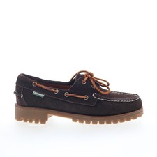 Sebago Ranger Suede 75125EW-ABU Womens Brown Loafers & Slip Ons Boat Shoes picture
