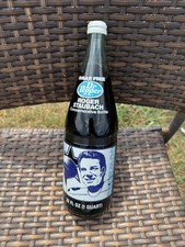 Vintage 1979 Roger Staubach Dallas Cowboys Dr Pepper Commemorative Bottle 32oz picture