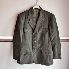 Vtg 50s 60s US Military Wool Uniform Button Up Jacket Union Made Men’s Medium picture