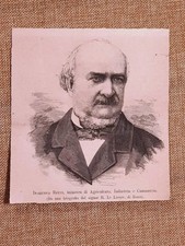 Domenico Berti in 1881 Cumiana, 17 December 1820 Rome, 22 April 1897 Minister picture