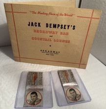 Vintage Jack Dempsey’s BROADWAY BAR & COCKTAIL LOUNGE Restaurant photo + matchs picture
