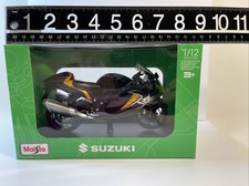 2022 Suzuki Hayabusa Black with Gold 1/12 Scale Diecast Motorcycle Maisto picture