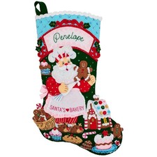 Bucilla® Santa's Holiday Bakery Stocking Kit picture