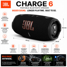 Portable JBL Charge 6 Bluetooth Speaker Wireless Loud Bass Waterproof Music HiFi picture
