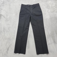 Vintage Stafford Pants Mens 34x32 Gray Classic Fit Worsted Wool Dress Office picture