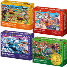 Puzzles for Kids Ages 4-6 - 4x60 Puzzles for Toddlers 5-8 - Educational Search picture