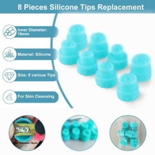 8 Pieces Silicone Tips Soft Hydra Tips Replacement For Hydra Spa Facial Machine picture