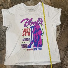 Torrid Blondie Relax Fit Cotton Distressed Tunic Tee White 3XL picture