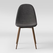 2pk Copley Dining Chairs Dark Gray - Threshold: Upholstered Metal picture