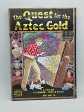 The Quest for the Aztec Gold by Iain Smyth Vintage Pop-up Adventure Puzzle Book picture