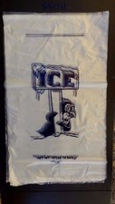 900 Bags ~ 10 Lb Hilex 1021405 Ice Penguin Clear Bag w/ Twist Ties 12 x 22  picture