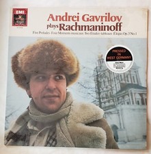 Andrei Gavrilov plays Rachmaninoff EMI West German LP Record Mint picture