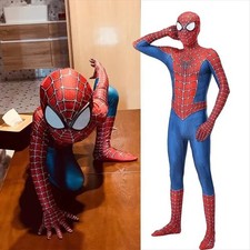 Spider Raimi Cosplay Costume Adults Halloween Jumpsuit Spandex Zentai Bodysuit picture