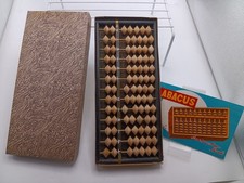 Abacus Wood Brown Tan Includes Original Box Instruction Book Mathematics picture