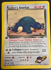 Rocket's Snorlax 1st Edition Gym Heroes #33 Pokemon Card picture