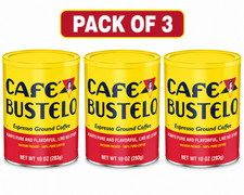 Cafe Bustelo, Espresso Style Dark Roast Ground Coffee, 10 oz Can (Pack of 3) picture
