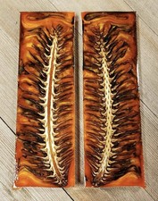 Custom Made Stabilized Pine Cones Resin Pair Scales For Knife Making Handle 2976 picture
