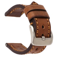 New 26mm COW Leather Strap Brown Watch Band for INVICTA HQ Buckle Copper V picture