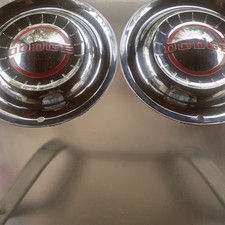 Two genuine 1952 Dodge Coronet Meadowbrook 15 inch hubcap wheel covers OEM Nice picture