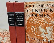 Complete Sherlock Holmes Arthur Conan Doyle Doubleday Set Sidney Paget Illus Dj picture