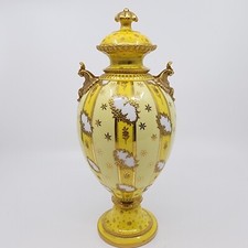 READ Antique 19th Century Royal Crown Derby Tiffany & Co Porcelain Pedestal Vase picture