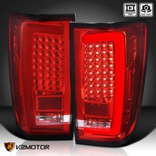 Red Fits 2004-2015 Titan Tail Lights LED Tube Strip Brake Lamps Left+Right 04-15 picture