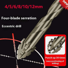 US STOCK Four-Flute Sawtooth Eccentric Drill Bit Cozy Hoome Efficient Drill Bits picture