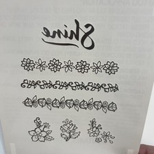 Shine Floral Silver Metallic  Temporary Prism Foil Tattoo's (Set Of 5 Sheets) picture