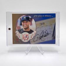 Fleer 2002 Tradition Update This Day in History Derek Jeter Auto U24TDH picture