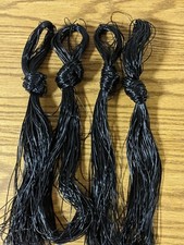 4 Pieces of African Rubber Hair Thread, Black Anango yarn, Fil Anango picture