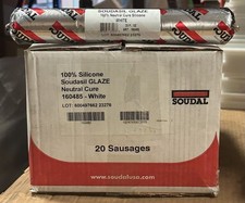 Soudasil Glaze 100% Neutral Cure Silicone - White - Case of 20 Sausages picture