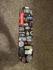 SUPREME SS21 Stickers Skateboard Deck - Black New Sealed picture