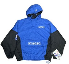 Rare VTG 90s Logo Athletic Orlando Magic  1/4 Zip Pullover Jacket Mens Sz XL NWT picture