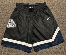 2015-16 Nike GONZAGA Bulldogs Team Issued  Basketball Game Shorts Alt Black picture