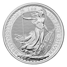 2026 U.K. 2 Pound Silver Britannia .999 1 oz Brilliant Uncirculated picture