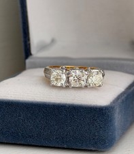 There stone Natural diamonds ring picture