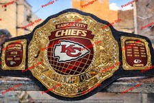 Custom Kansas City Chiefs championship replica belt Adult Size 2MM Brass picture