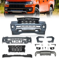Front Bumper Cover Assembly Grill Kit For 2021 2022 Chevy Colorado w/ Fog Light picture