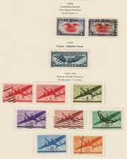 US 1918-1930 # C23 C25-C26 C30 MH and C24 C27-C29 C31 Used Air Mail stamps picture